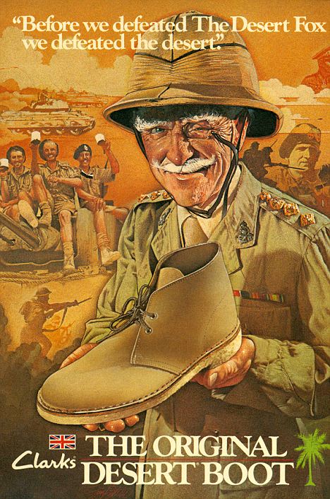 Clarks vintage Desert Boot advertisement - "The Original Desert Boot" campaign