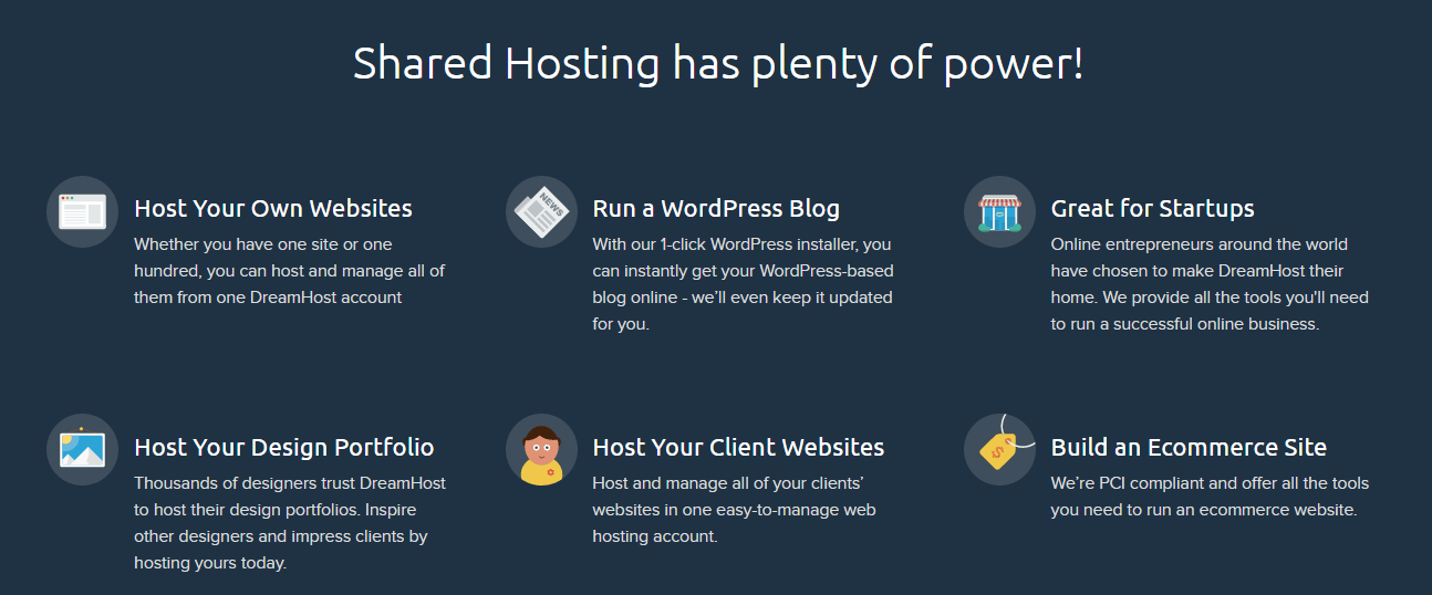 Hosting Features - Dreamhost