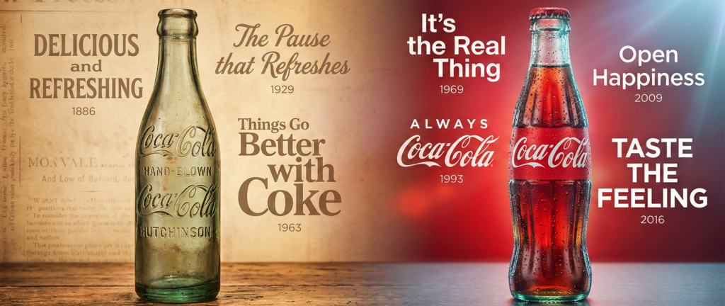 Coke's Slogans Over the Years