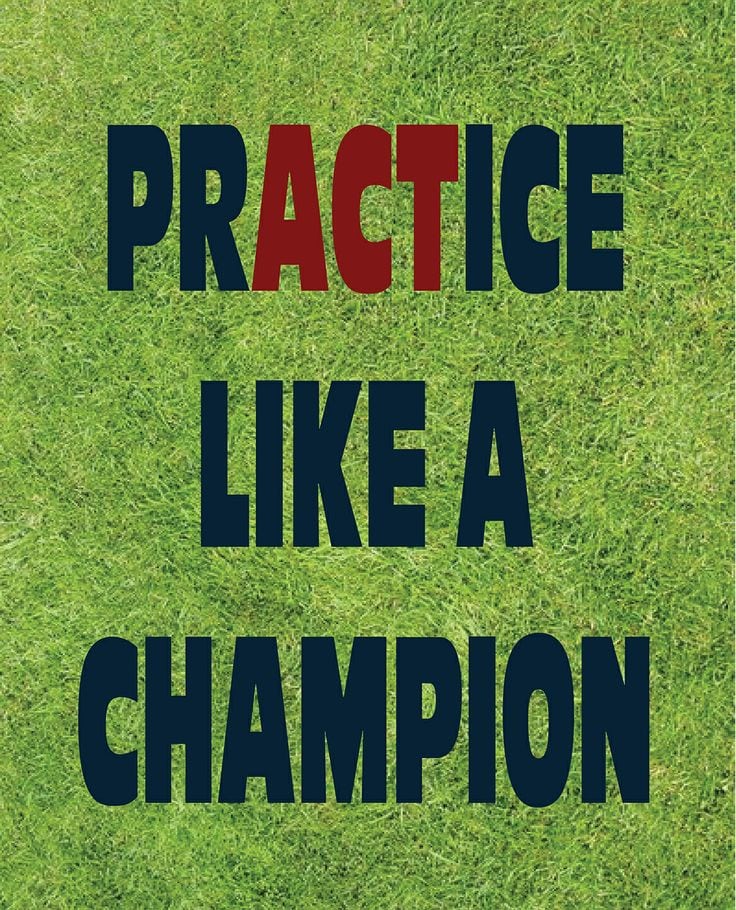 practice like a champion baseball